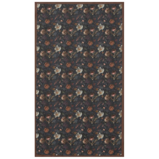 Moody Floral Noir Pattern Tablecloth