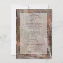 Moody Floral Vellum Wedding