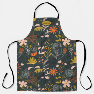 Moody Florals Personalized Apron