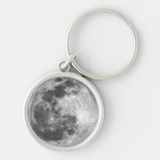 Moody Full Moon Key Ring (Front)