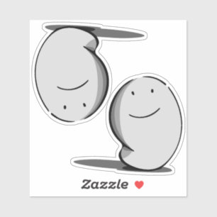 moody ghost - 2 designs in one sticker