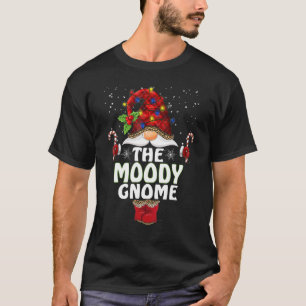 Moody Gnome Buffalo Plaid Matching Family Christma T-Shirt