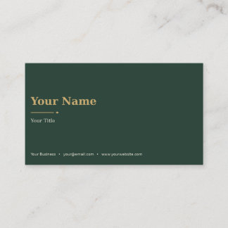Moody Gold Business Card
