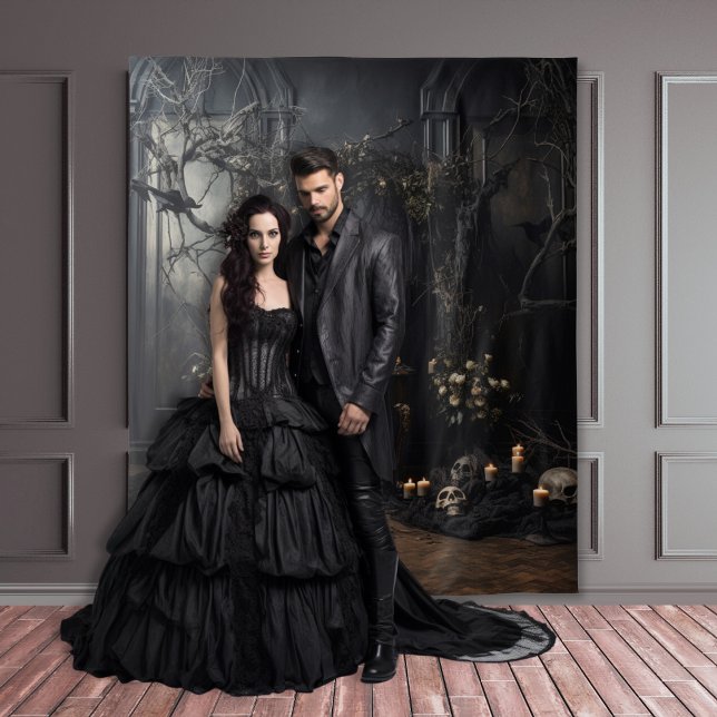 Moody Gothic Dark Alter with Skulls XLarge Tapestry (Creator Uploaded)