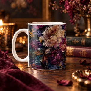 Moody gothic Impressionist Floral Garden home Coffee Mug