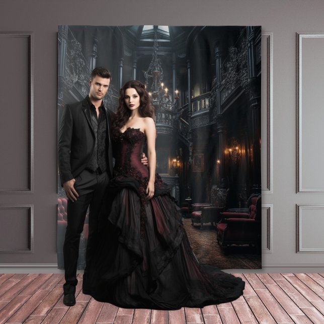 Moody Gothic Mansion Room & Fireplace XLarge Tapestry (Creator Uploaded)