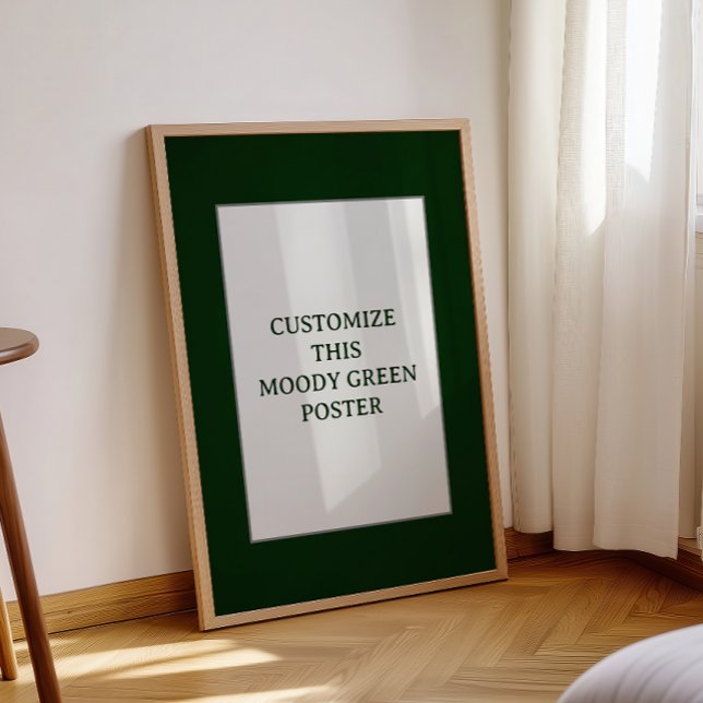 Moody Green Custom Poster Christmas Signage (Creator Uploaded)