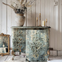 Moody Grey Embossed Demask Textured Effect