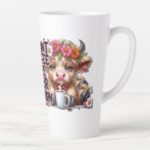 Moody Highland Cow Latte Mug