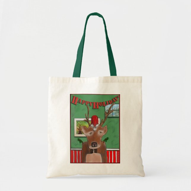Moody Holiday Tote Bag (Front)