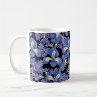 moody iris coffee mug