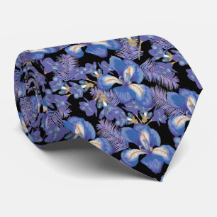moody iris tie
