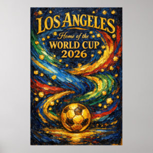 Moody Jewel Art Print Los Angeles Home of Soccer