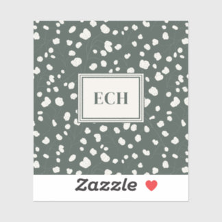 Moody Lunaria Seed Botanical Monogram Personalized