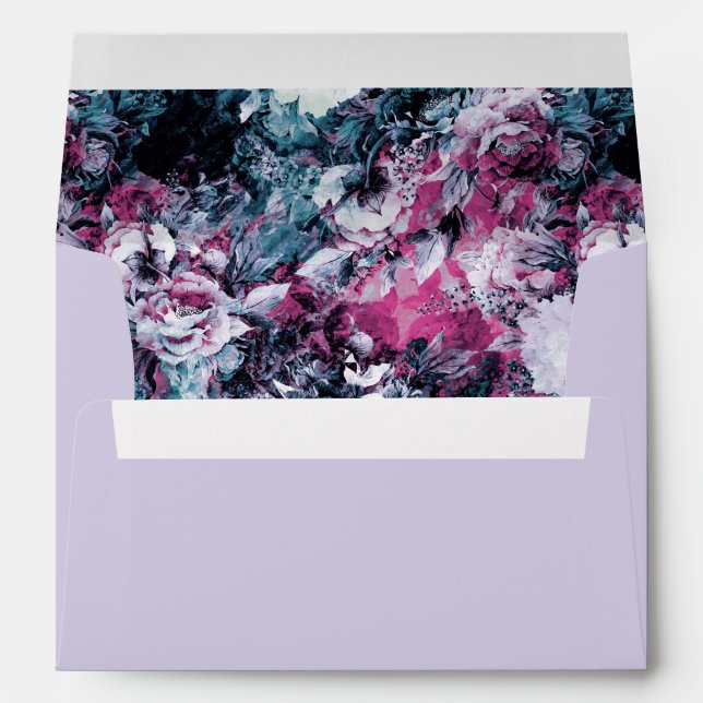 Moody Modern Floral Envelopes (Back (Bottom))