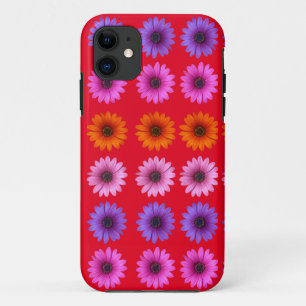 Moody Modern Winter Botanical Christmas Red iPhone 11 Case