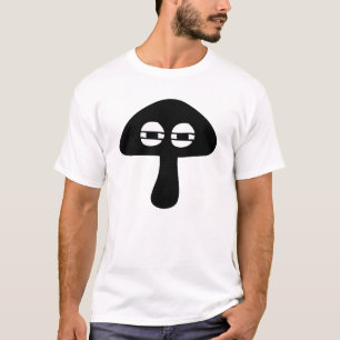 Moody Mushroom Face Silhouette Not Funny  T-Shirt