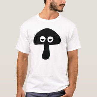 Moody Mushroom Face Silhouette T-Shirt