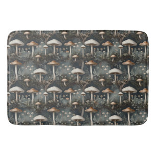 Moody Mushroom Forest Bath Mat