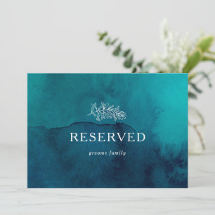 Moody Ocean Watercolor Reserved Sign
