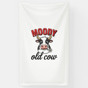 Moody Old Cow Vintage Funny Cow Shirt Design_1 Banner