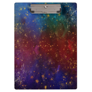 Moody Ombre   Psychedelic Grunge Gold Stardust Clipboard