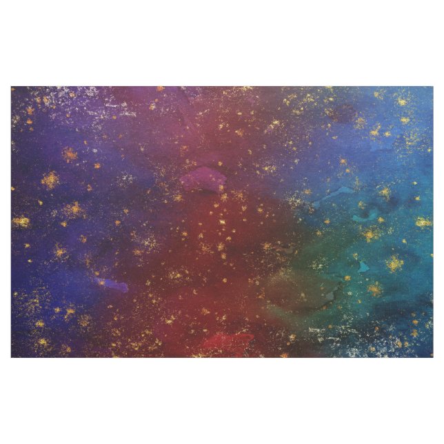 Moody Ombre | Psychedelic Grunge Gold Stardust Fabric (Yard)