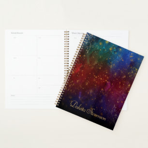 Moody Ombre Psychedelic Grunge Stardust Custom Planner