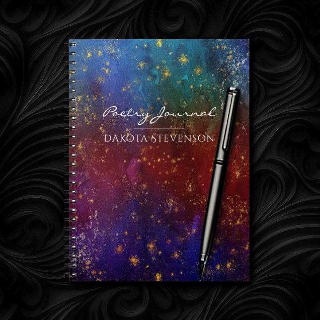 Moody Ombre | Psychedelic Grunge Stardust Poetry Notebook (Creator Uploaded)