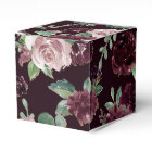 Moody Passion | Dramatic Purple Wine Rose Pattern