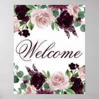 Moody Passions | Dramatic Wine Rose Event Welcome
