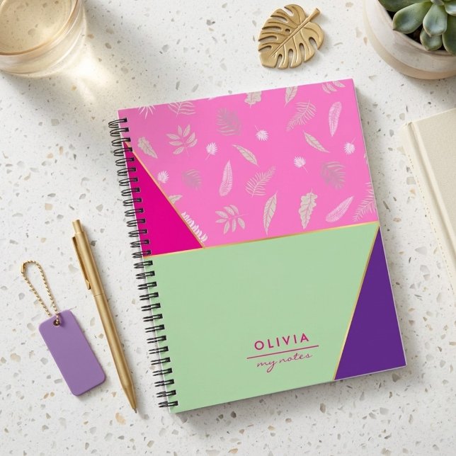 Moody Patterned Colourful Modern Trendy  Notebook (Creator Uploaded)
