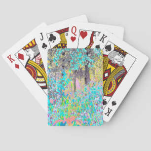 Moody Purple Morning Sunrise in My Rubio Garden Playing Cards