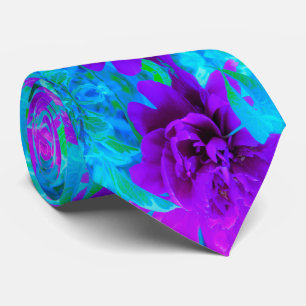 Moody Purple Peony with Beautiful Foliage Tie