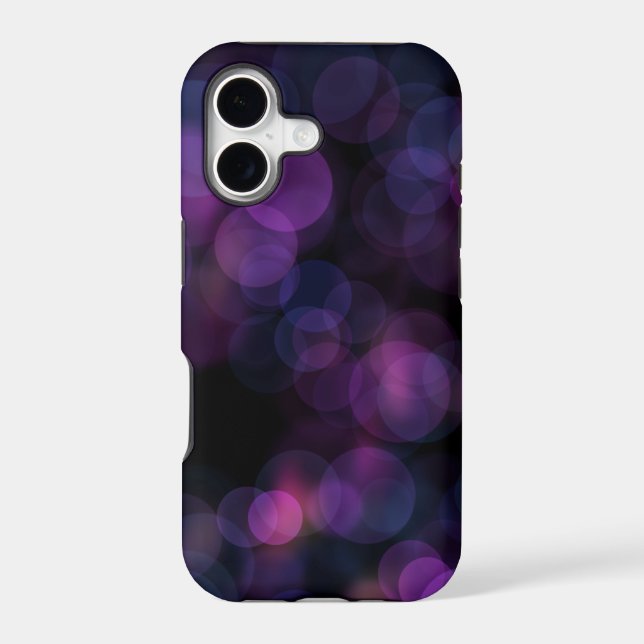 Moody Purple Pink Bokeh iPhone 17 Case (Back)