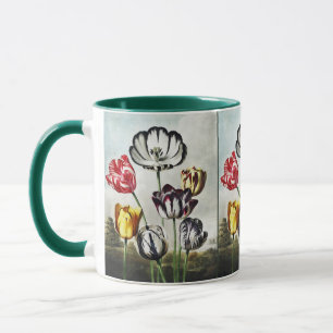 Moody Regency Style Multi-Colour Tulips Mug