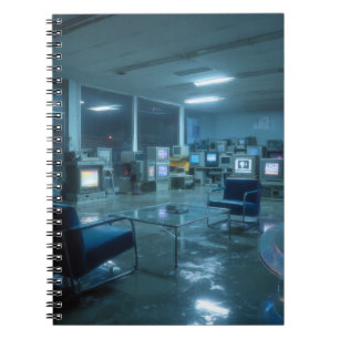 Moody Retro Tech Lounge Notebook
