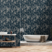 Moody & Romantic Dark Blue Botanical Wildflowers