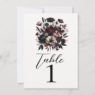 Moody Rustic Garden Florals Bohemian Wedding  Invitation