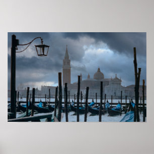 Moody Sky in Venice, Italy Poster