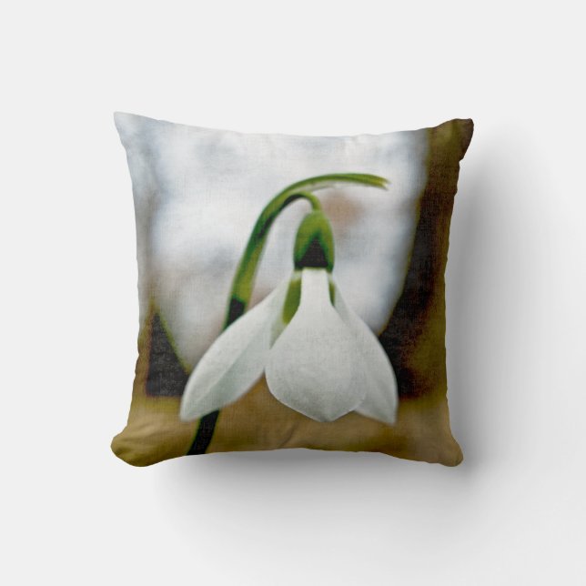 Moody Snowdrop Cushion (Front)