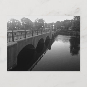 Moody St Bridge Waltham Ma Postcard