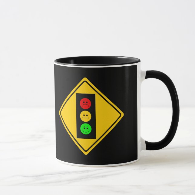 Moody Stoplight Ahead Mug (Right)