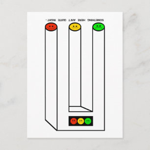 Moody Stoplight Blivet with Caption Postcard