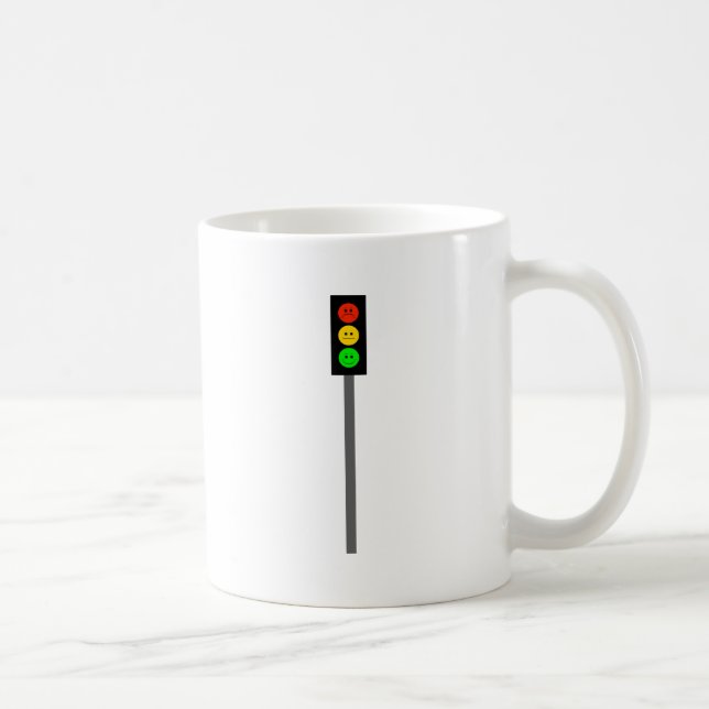 Moody Stoplight on Pole Coffee Mug (Right)