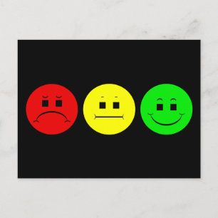 Moody Stoplight Trio Postcard