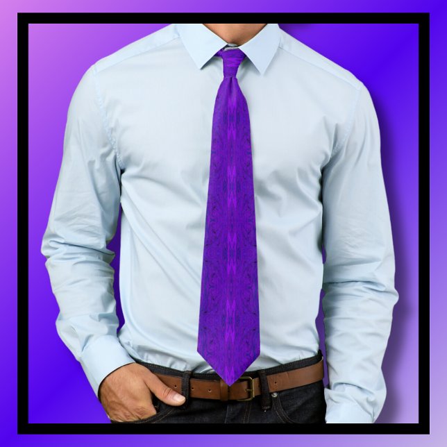 Moody Swirl Pattern Purple  Tie (Creator Uploaded)