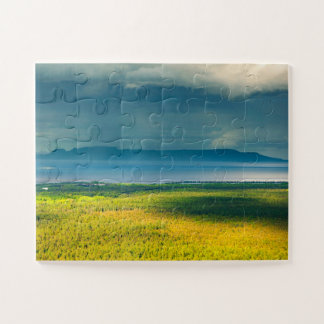 Moody View of Lake Superior Sleeping Giant Jigsaw Puzzle