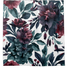 Moody Watercolor Botanical Blooms Floral