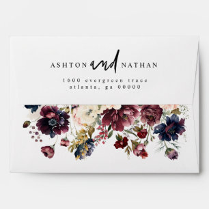 Moody Wedding Return Address Envelope